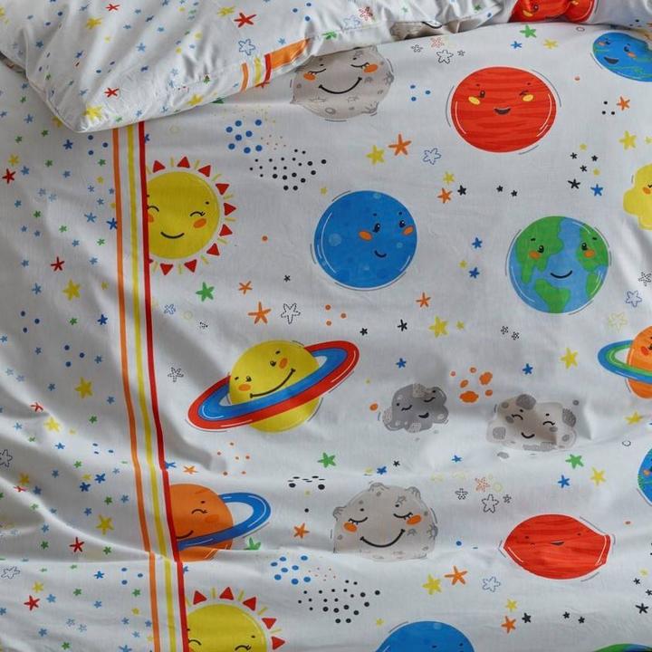 Image du produit Cotton Box Parure de lit bébé Planet (100 x 135 cm, 35 x 45 cm, 40 x 60 cm)