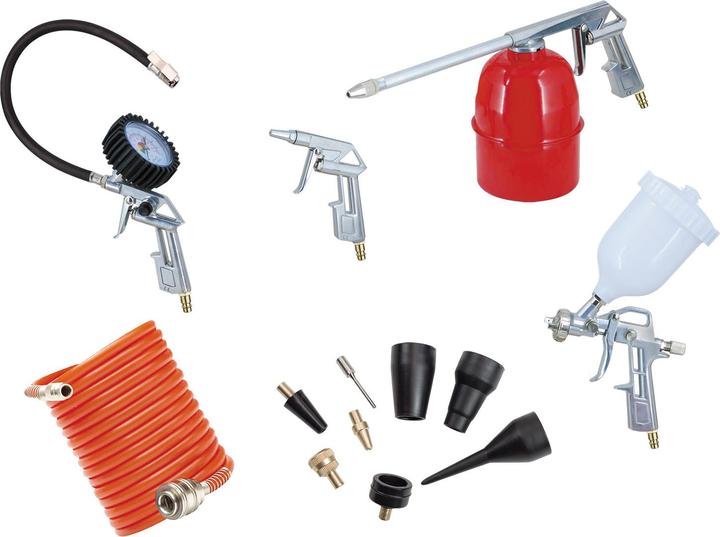 Image du produit Dema Kit d'outils pneumatiques Pistolet à air comprimé 13 pièces