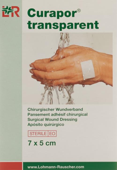 Actual product image Curapor Wound dressing 7x5cm transparent (5 x)