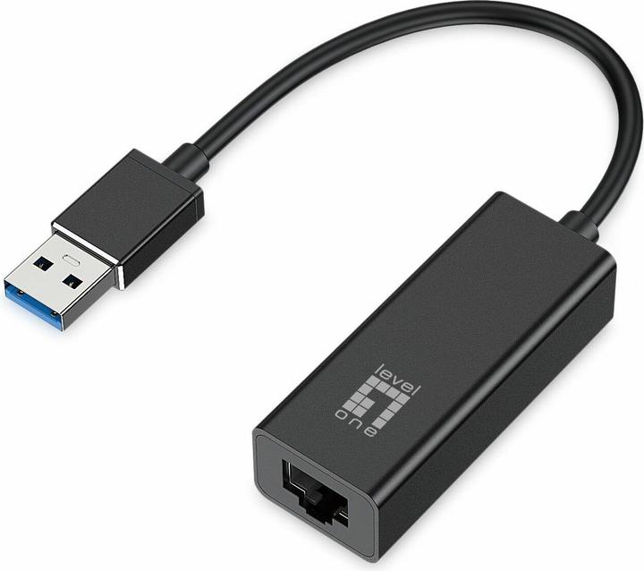 Produktbild LevelOne Adapter USB3.0-> 10/100/1000 (USB 3.0, RJ45 (1x))