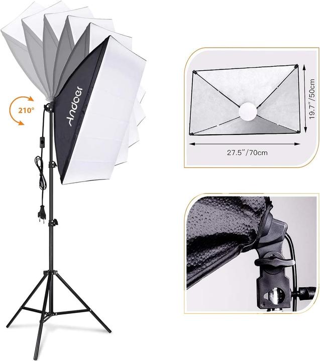 Produktbild Andoer Softbox-Beleuchtungsset 85 W (Softbox)