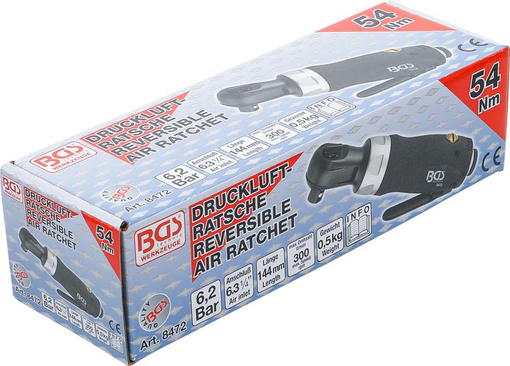 Image du produit BGS Cliquet à air comprimé 6,3 mm (1/4") 54 Nm extra court (1/4")
