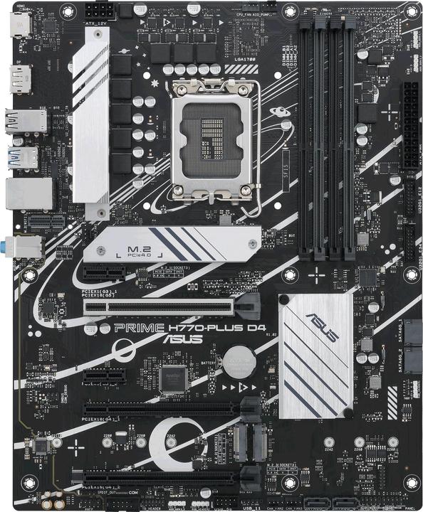 ASUS PRIME H770-PLUS D4 (LGA 1700, Intel H770, ATX)