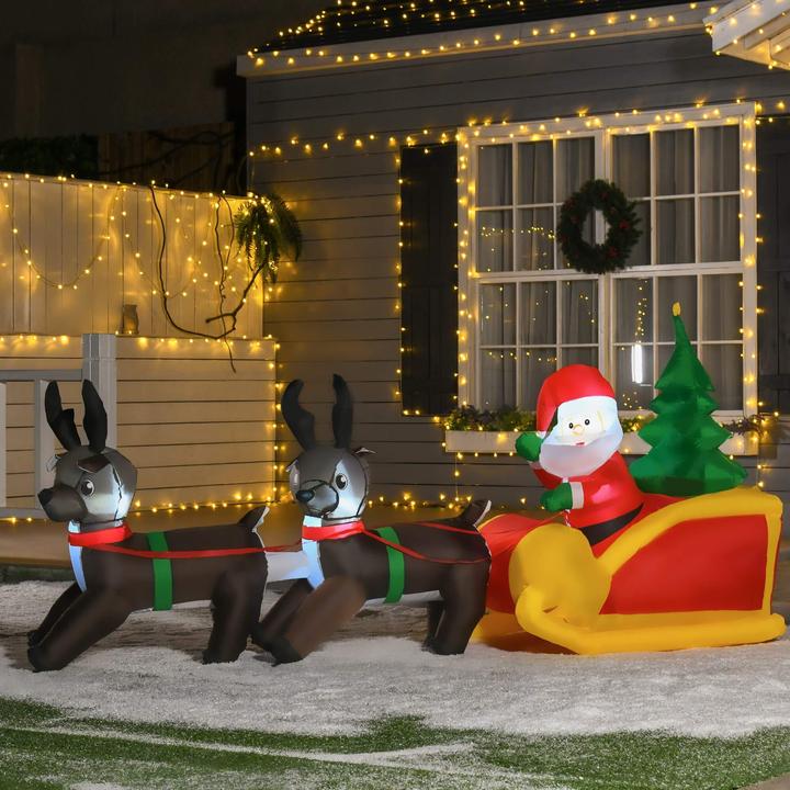 Immagine prodotto Jamb Babbo Natale con la slitta LED
