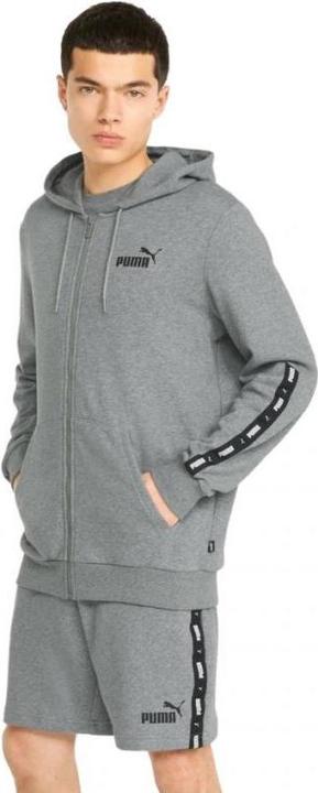 Produktbild Puma ESS+ Tape Full-Zip Kapuzenpullover TR grau 848768 03 (XL)