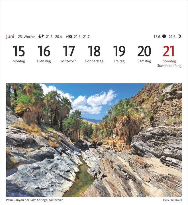 Produktbild Harenberg USA Sehnsuchtskalender 2026 - Wochenkalender mit 53 Postkarten (Deutsch)