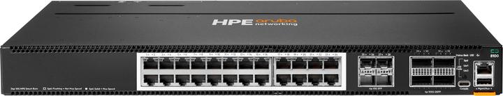 Actual product image Aruba HPE Networking CX 8100 24x10G Base-T 4x10G SFP+ 4x40/100G QSFP28 FB 3Fan 2AC PSU Switch Bundle (24 ports)