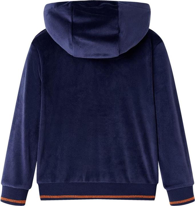 Immagine prodotto VidaXL Giacca con cappuccio per bambini blu navy 92,Materiale: 94 % poliestere (92)