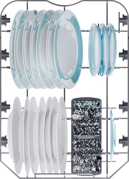 Actual product image Candy Rapidò CF0C7SB0FX Freestanding dishwasher 45