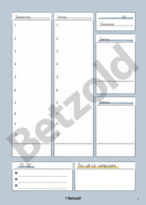 Produktbild Betzold Referendariats-Planer, DIN A4 plus (Harter Einband)