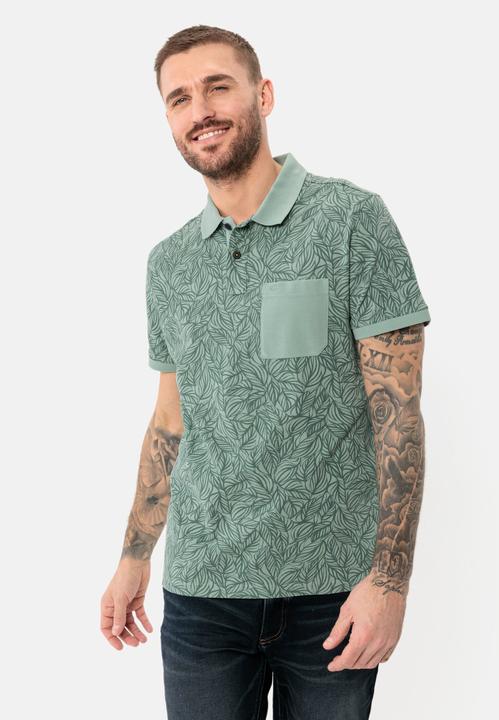 Immagine prodotto Camel Active Polo in piqué di puro cotone con stampa floreale all-over (L)