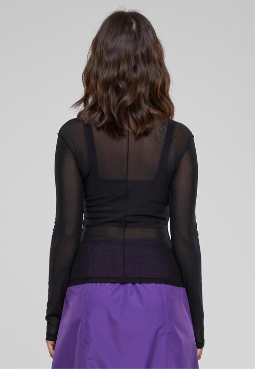 Produktbild Urban Classics Ladies Exposed Seam Mesh Longsleeve (L)