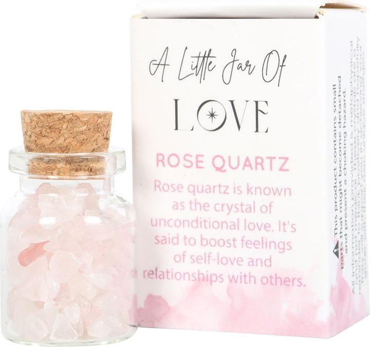 Something Different DekoKristall Jar Of Love Rosenquarz