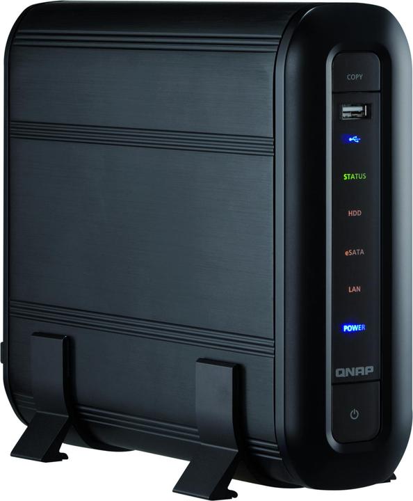 QNAP TS-119, iSCSI NAS, 1x SATA, Windows AD, Aluminium