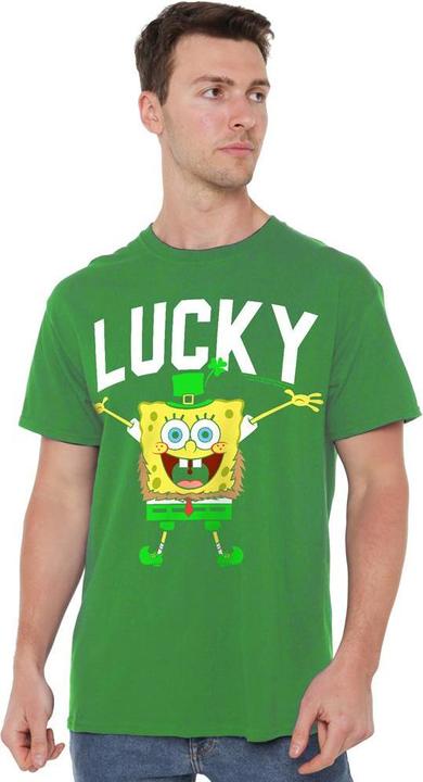 Produktbild Spongebob Squarepants Lucky Bob TShirt St PatricksTag (4XL)