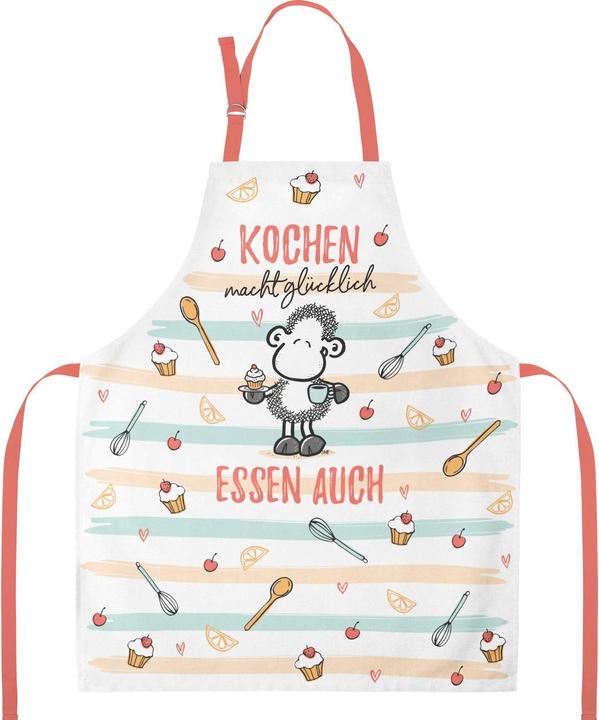 Produktbild Sheepworld Kochschürze Kochen macht glücklich – essen auch! Mehrfarbig