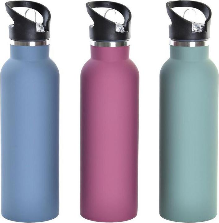 DKD Home Decor Thermosflasche Doppelte Wand 3 Stücke