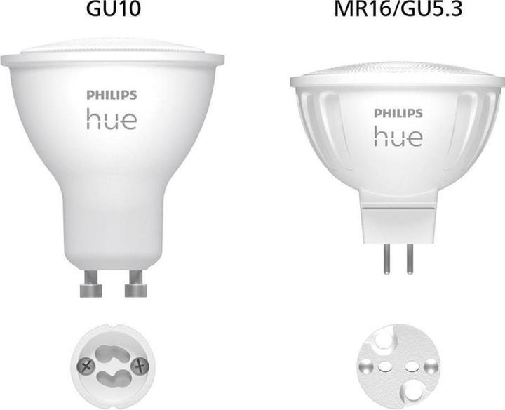 Produktbild Philips Hue White Ambiance (GU5.3, 5.10 W, 400 lm, 2 x, G)