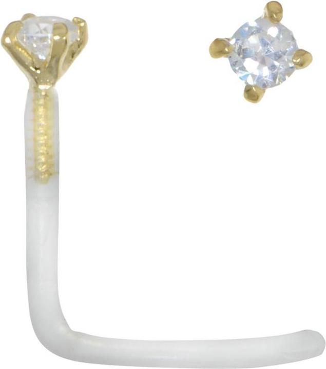 Image du produit Bijouteria Piercing nez (Bioplastique, Or 18K, Cristallin)