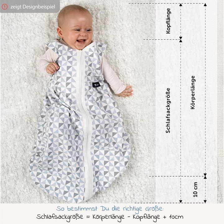 Actual product image Alvi Sleeping bags Ball sleeping bag Mäxchen Light - Jersey - Starry sky (0.5 TOG, Summer)