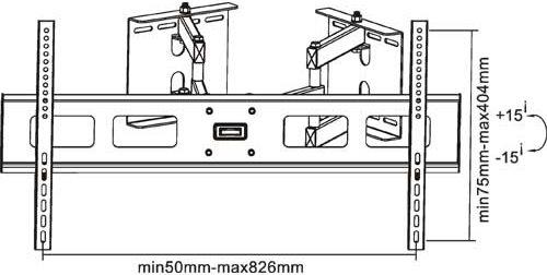 Produktbild InLine Eck-Wandhalterung, 94-160cm (37-63 Zoll) (Wand, 63", 60 kg)