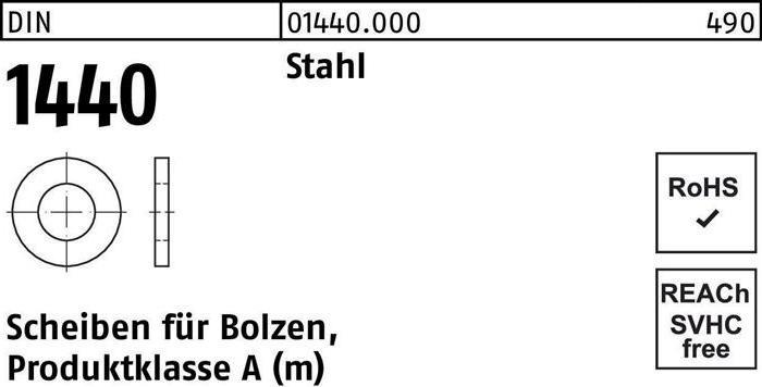 Actual product image Flat washer DIN 1440 f.Bolzen