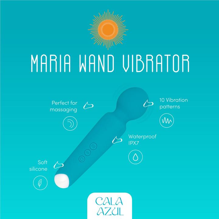 Actual product image Cala Azul Maria Zauberstab Vibrator Azul