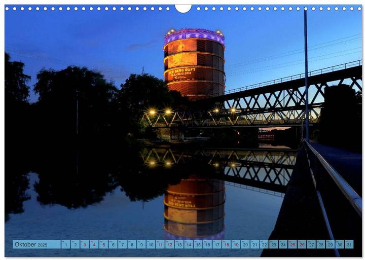 Produktbild RUHRPOTT LICHTER (Wandkalender 2025 DIN A3 quer), Monatskalender (A3, Deutsch)