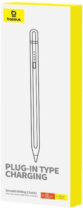 Actual product image Baseus Active stylus Smooth Writing Series with plug-in charging USB-C (White)