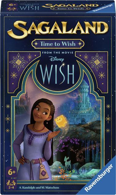 Actual product image Ravensburger 22649 - Disney Wish Sagaland: Time to Wish - Bring-along game for 2-4 players, ages 6+ (Italian, Spanish, English, French, German, Dutch)