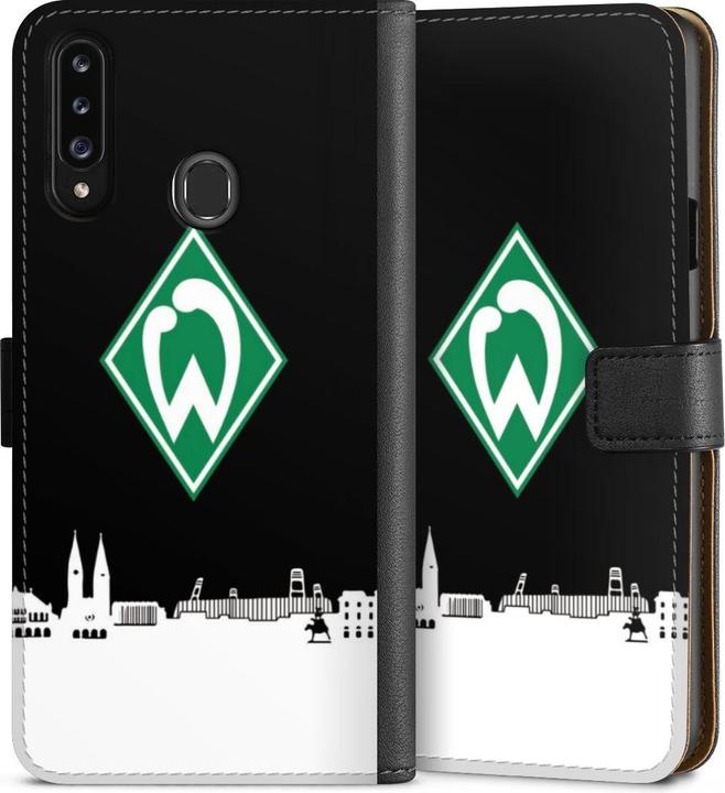 Produktbild DeinDesign Tasche für Samsung Galaxy A20s Handy Flip Case Wallet Cover Handytasche Leder Offizielles (Samsung Galaxy A20s)