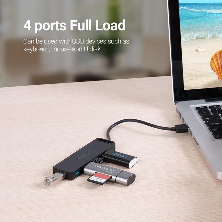 Productafbeelding Vention Chlbd (USB-A, 4 Havens)