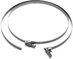 Lindab Collier de serrage TKS 315 mm, inoxydable avec serrure fixe galvanisée pour tuyaux flexibles.