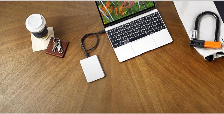 Actual product image LaCie Mobile Drive - Moon Silver (1 TB)