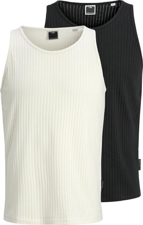 Jack & Jones 2er-pack Einfarbig Rundhalsausschnitt Tanktop Tanktop (XXL)