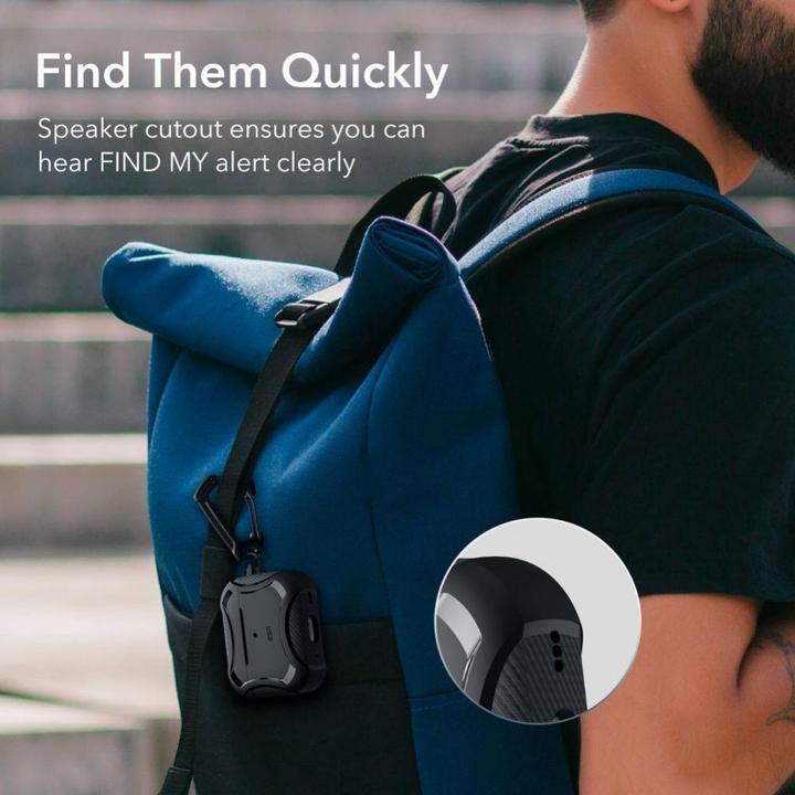 Immagine prodotto ESR Cyber Armor Halolock Magsafe Apple Airpods Pro 1 / 2 Nero (Borsa per cuffie)