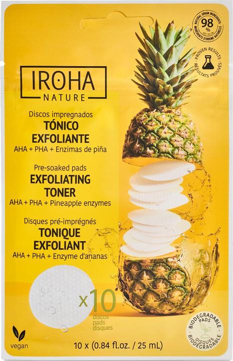 Iroha Nature Nature Toner Pads Exfoliating and Brightening (Reinigungstücher)