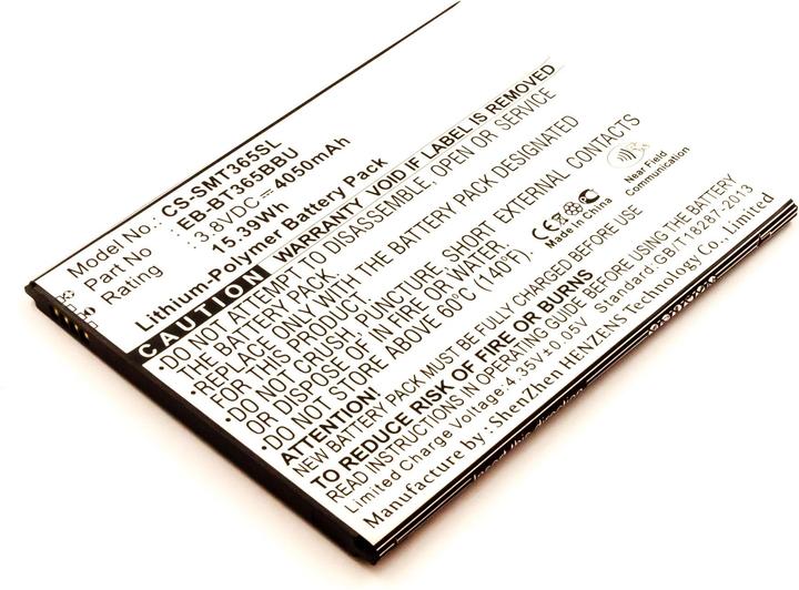 Produktbild AGI 112131 - Akku - Samsung - SM-T365 - Schwarz - Lithium Polymer (LiPo) - 4050 mAh