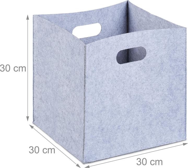 Produktbild Relaxdays Filzkorb (30 x 30 x 30 cm, 23 l)
