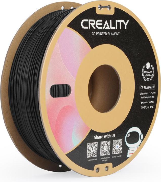 Image du produit Creality Filament (PLA, 1.75 mm, 1000 g, Noir)