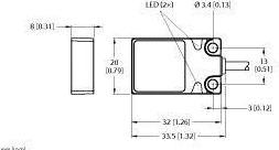 Immagine prodotto Turck Sensore Uprox Rett. 3 Cavi (Interruttore)