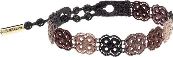 Soulbrace Armband Flower Power (26 cm, Textil Stickerei)