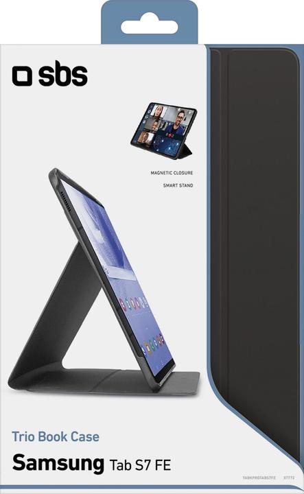 Actual product image SBS Book Pro Protective Case with Stand for Samsung Tab S7 FE/S7/S7+/S8+ black (S8+, S7, S7+)