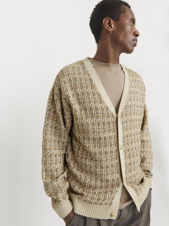 Produktbild Jack & Jones All Over Print Strickjacke Strickjacke (L)