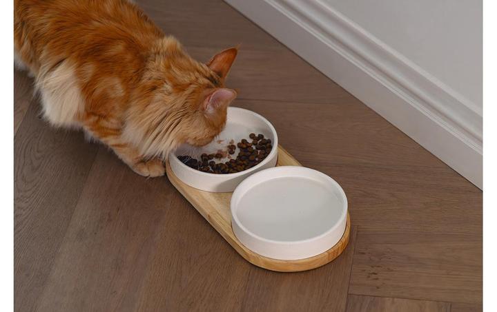 Actual product image Designed by Lotte Loijs double bowl (0.35 l)