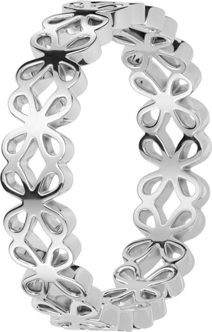 Star Piercing Ring silber verbundene Blumen (Chirurgenstahl 316L, ohne Messing)