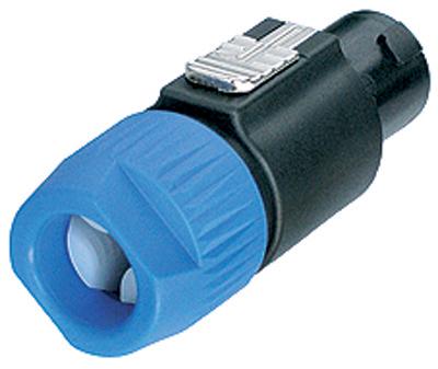 Produktbild Contrik Speakon-Kabelstecker 4pol. sw mit blauer Tuel