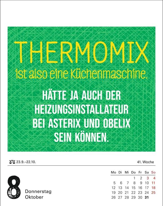 Immagine prodotto Harenberg Lange Rede kurzer Gin Tagesabreisskalender 2026 - Der Sprüche-Kalender (11 x 14 cm, Tedesco)