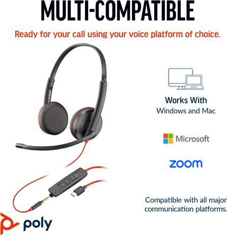 Actual product image Poly Blackwire 3225 (Cable, USB-C)
