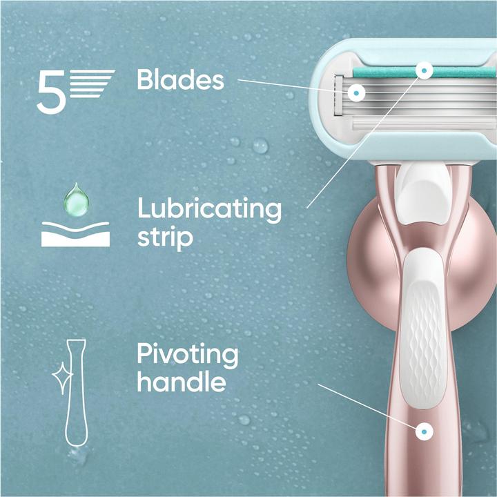 Actual product image Venus Optic Venus - Venus Pro Smooth Sensitive Razor Blades - Green/White